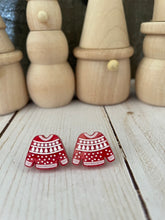 Load image into Gallery viewer, Christmas Acrylic Stud Earrings